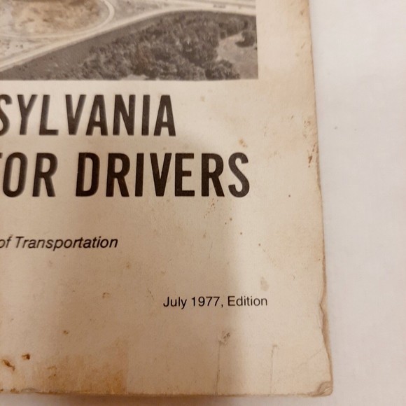Vintage 1977 Pennsylvania Drivers Manual Ephemera DMV Drivers License Rare HTF - Picture 13 of 16